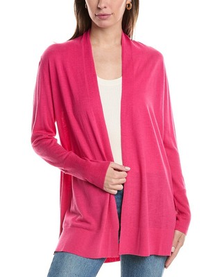 Легкий кардиган из смеси шелка и кашемира Forte Cashmere Женский Красный M