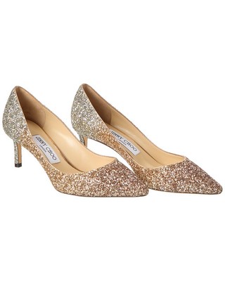 

Туфли с блестками Jimmy Choo Romy 60 (оригинальные подержанные), женские 36,5, Rose gold/gold/silver, NA