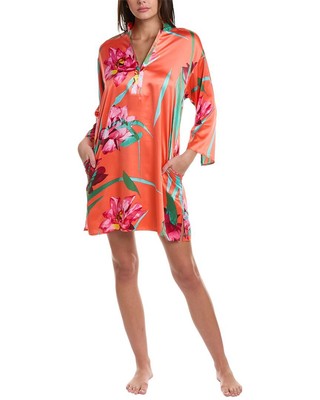 

Женская ночная рубашка N Natori Water Lily Mandarin, розовая, Розовый