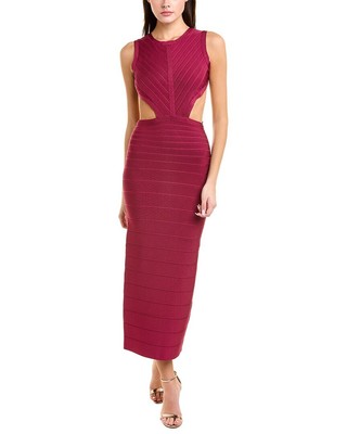 

Herve Leger Женское фиолетовое платье с вырезом на спине, размер, Фиолетовый