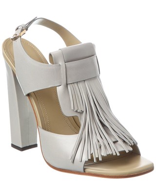 Tod S Leather Sandal Womens Grey 40