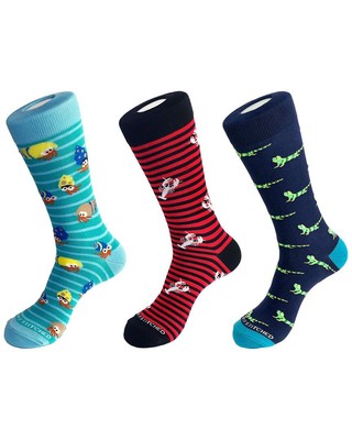 Сшитый простым способом комплект из 3-х мужских носков Crew Sock Os
