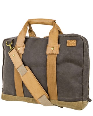 

Мужской портфель Marc New York Fairfield из ткани и кожи с верхней ручкой, Olive, NA