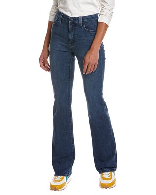 Джинсы Joes Jeans темно-коричневого цвета с высокой посадкой и пышными вырезами из джинсовой ткани для женщин