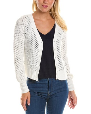 

Donna Karan Женский кардиган крючком, Белый