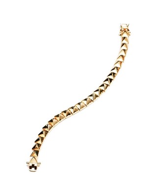 Eddie Borgo 12K Pyramid Link Bracelet Womens