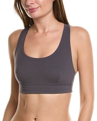Sweaty Betty Супер мягкий реверсивный бюстгальтер для йоги Женский серый Xxs