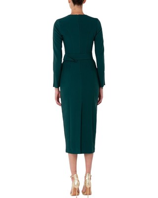 Pre-owned Bgl Midi Dress Women's In Green
