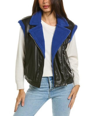 

Женский мото жилет Pascale La Mode, Черный, NA