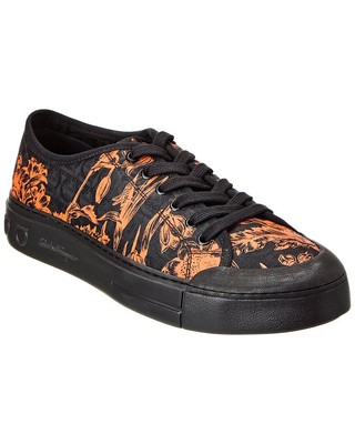 Парусиновые кроссовки Ferragamo Rebel 5 Мужские черные 10,5 М
