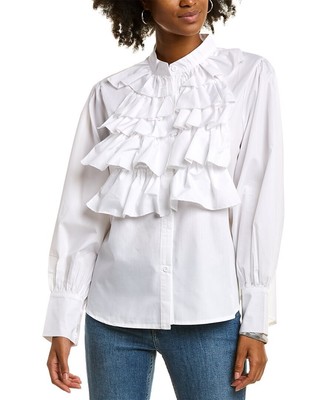 

Женский многоуровневый топ с рюшами Beulah, Белый