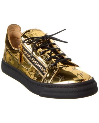 

Мужские патентированные кроссовки Giuseppe Zanotti Aug/Liv, Золотой, NA