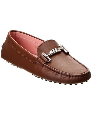 

Женские кожаные лоферы Tod S Double T Gommino белые, Белый, NA