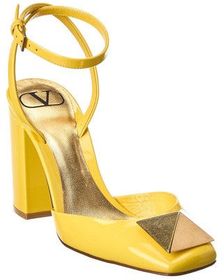

Женские лакированные туфли Valentino One Stud 90, желтый, NA