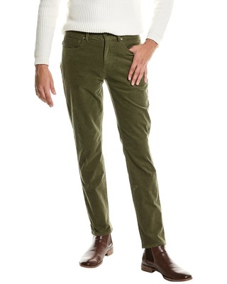 Brooks Brothers Slim Fit Corduroy Pant Mens Green 34 34