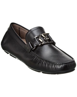 

Мужские кожаные лоферы Ferragamo Peter, Черный, NA