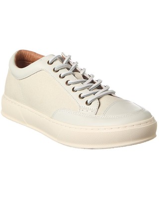 Мужские кроссовки Frye Hoyt Low Lace из парусины и кожи белого цвета 10
