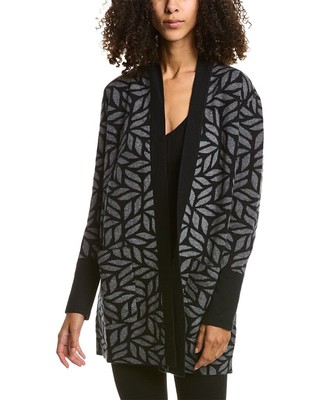 

Двусторонний кардиган Forte Cashmere из шерсти и смеси кашемира, женский, черный