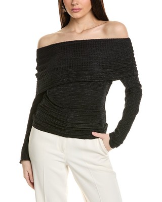 Асимметричный топ Bcbgmaxazria Женский черный Xs