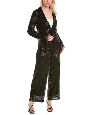 Nanette Nanette Lepore 2Pc Jacket & Pant Suit Set Womens Black 8