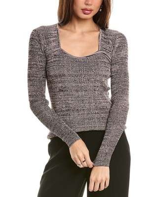 Женский топ Elie Tahari Space Dye Top Розовый M