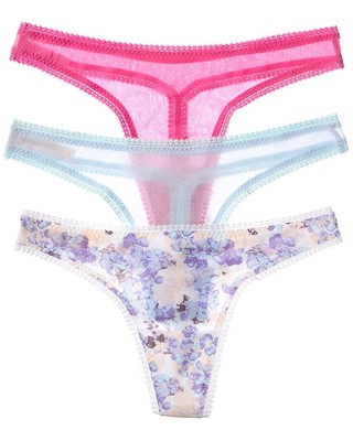 

Женские стринги Ongossamer 3Pk Mesh Hip G, Розовый, NA