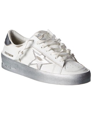 Кожаные кроссовки Golden Goose Stardan женские белые 35