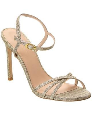 

Stuart Weitzman Starla 105 Блестящие сандалии женские, Золотой, NA