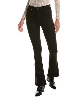 7 For All Mankind - Черные обтягивающие джинсовые ботинки без подкладки с ультравысокой посадкой и покрытием