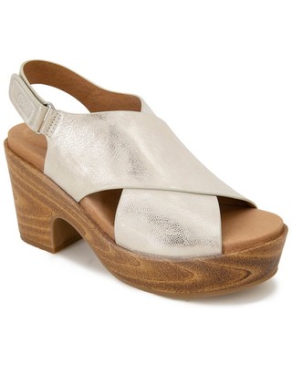 

Gentle Souls By Kenneth Cole Dani Cross Женские кожаные сандалии на платформе 5,5, Ice, NA