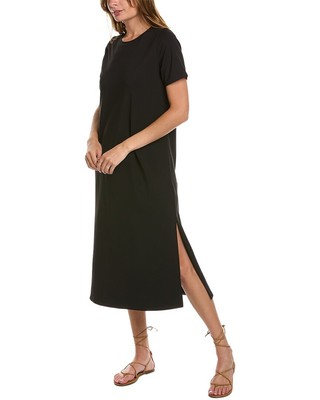 

Женское платье прямого кроя Eileen Fisher с круглым вырезом, Черный