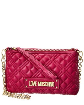 Женская сумка через плечо Love Moschino, розовая