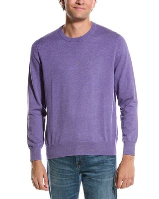 Свитер с круглым вырезом Brooks Brothers Swift мужской фиолетовый S