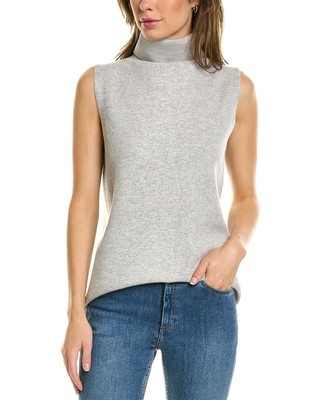 

Lafayette 148 New York Женский свитер двойной вязки из кашемира и шелка, Grey