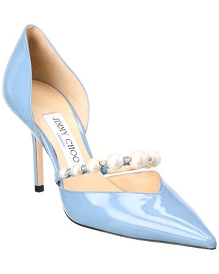 

Женские патентованные туфли Jimmy Choo Aurelie 85, Синий, NA