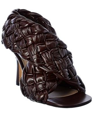 

Женские кожаные сандалии Bottega Veneta Bv Board, Черный, NA