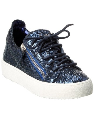 

Giuseppe Zanotti Женские блестящие кроссовки May London, Синий, NA
