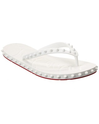 

Christian Louboutin Super Loubi резиновые шлепанцы женские белые, Белый, NA