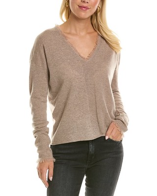 

Осенний кашемировый женский свитер с бахромой и бахромой, Коричневый