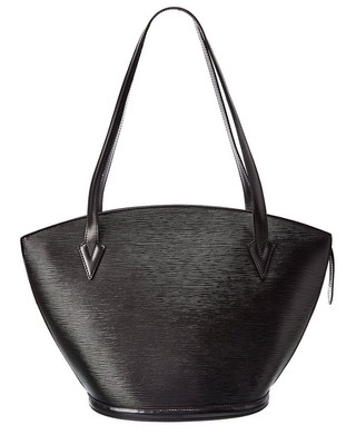

Черные кожаные кожаные туфли Louis Vuitton Saint Jacques Shopping Pm (аутентичные бывшие в употреблении), NA