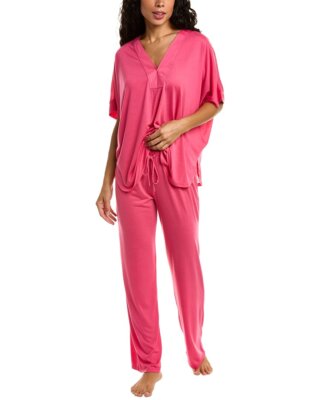 

Женский комплект пижамных брюк N Natori из 2 предметов Congo, Loplotus pink, NA