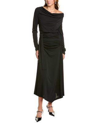 Женское миди-платье с капюшоном и шарфом Nicholas Elysia на шее