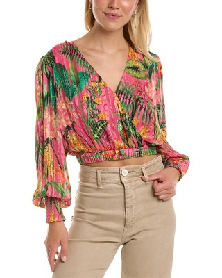 

Женский топ Ramy Brook Quentin из шелковой смеси, Розовый