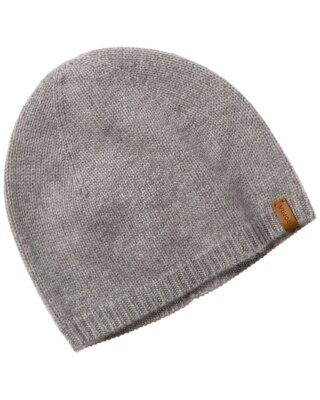 Кашемировая шапочка Vince Rib Hem женская серая Os