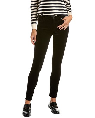 7 For All Mankind High-Waist Black Super Skinny Jean Womens Black 23