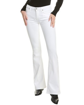 7 For All Mankind Женские джинсы-клеш с завышенной талией Soleil Classic от Ali, белые 26