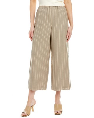 

Женские укороченные льняные брюки Lafayette 148 New York Riverside, Sandstone multi, NA