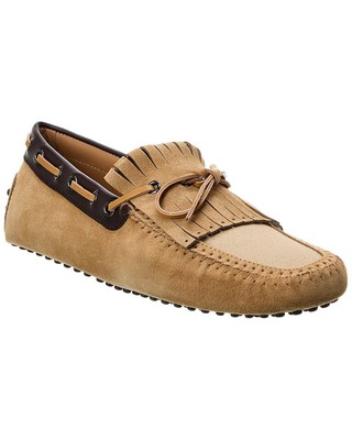 Мужские мокасины из холста и замши TodS