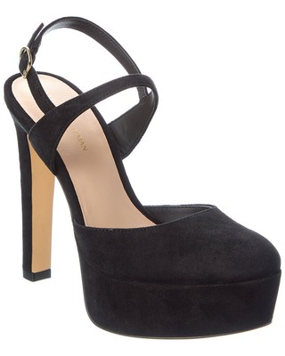 

Женские замшевые туфли на платформе Stuart Weitzman Avenue 130, Черный, NA