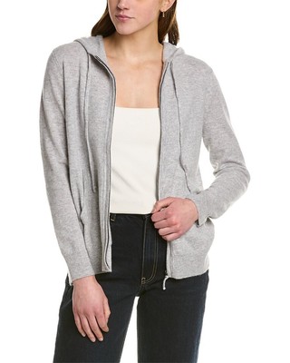 

Женская кашемировая толстовка с молнией Ainsley во всю длину, Grey